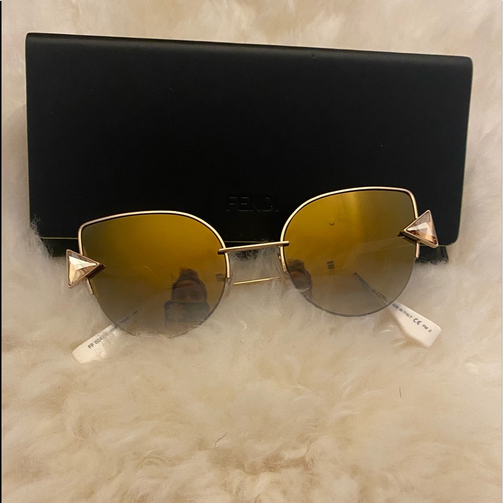 Fendi sunglasses in beige